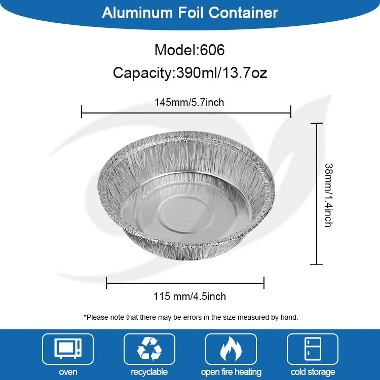 Στρογγυλή φριτέζα ψησίματος δίσκου Ασημιού αλουμινίου αλουμινίου