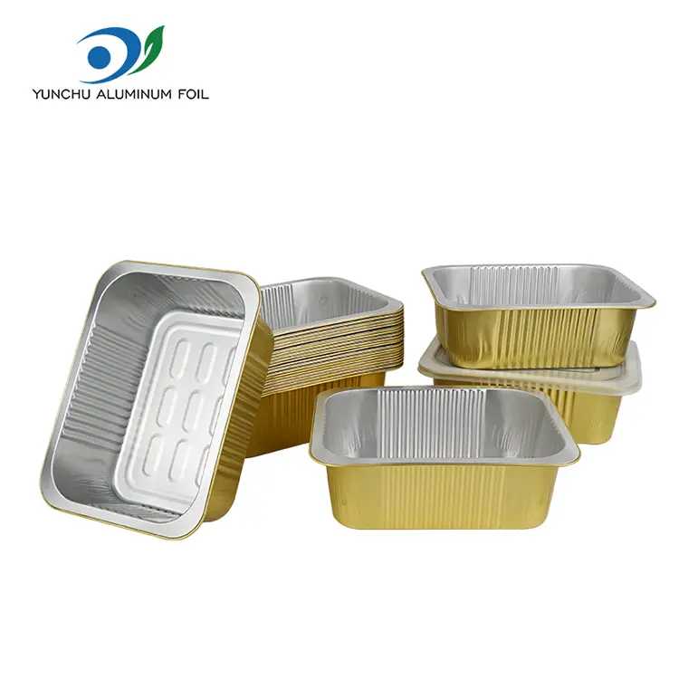 Μίας χρήσης σφραγίδες τετραγωνικά δοχεία αλουμινίου αλουμινίου Μίας χρήσης σφραγίδες τετραγωνικά δοχεία αλουμινίου αλουμινίου