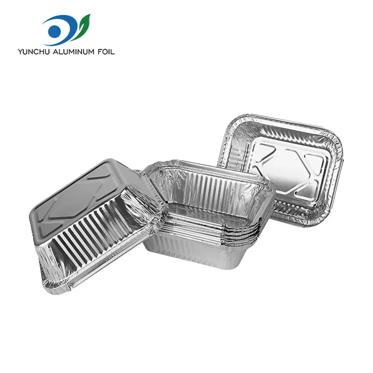 Ορθογώνια μπάρμπεκιου ασημένιου αλουμινίου αλουμινίου Ορθογώνια μπάρμπεκιου ασημένιου αλουμινίου αλουμινίου