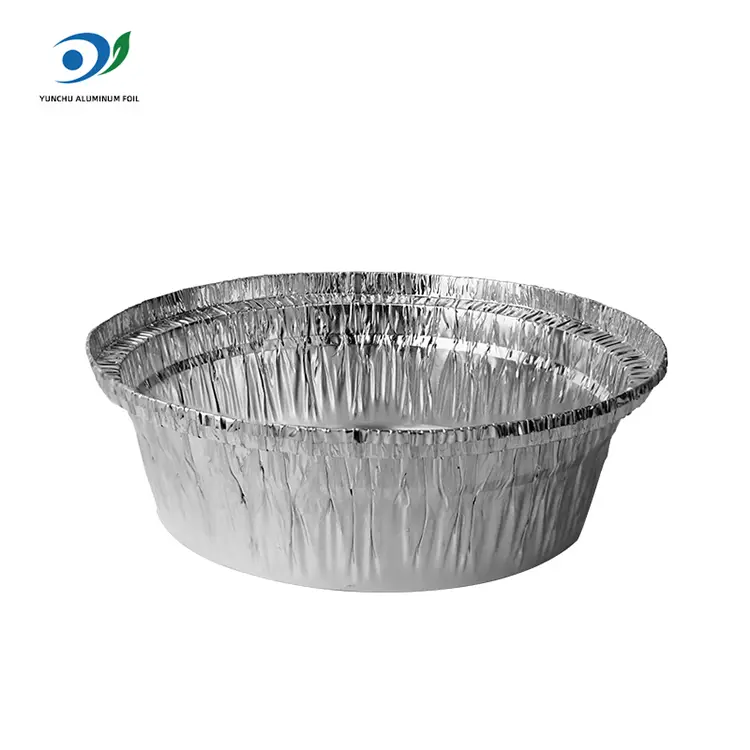 Στρογγυλή φριτέζικη φριτέζα ασημένια δοχεία αλουμινίου αλουμινίου Στρογγυλή φριτέζικη φριτέζα ασημένια δοχεία αλουμινίου αλουμινίου