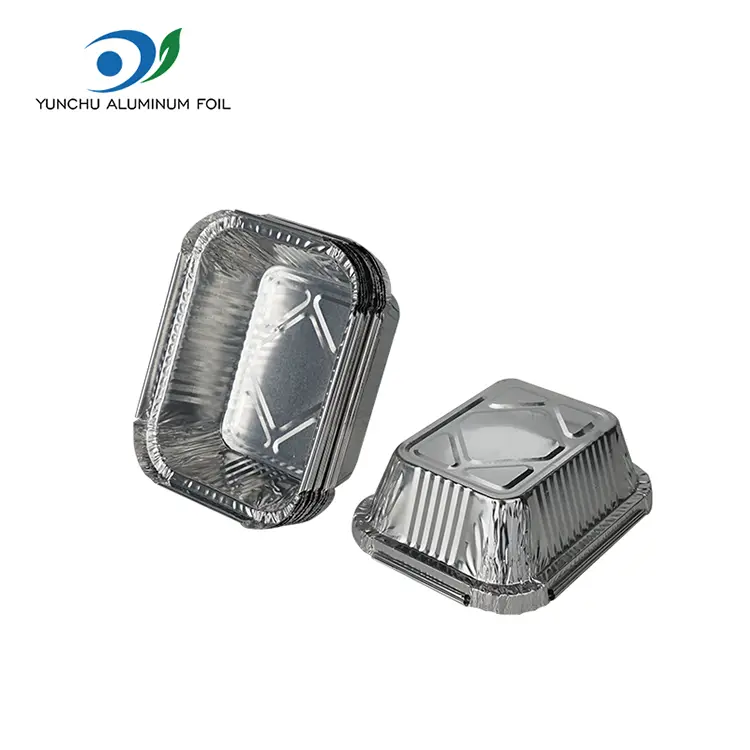 Ορθογώνια μπάρμπεκιου ασημένιου αλουμινίου αλουμινίου