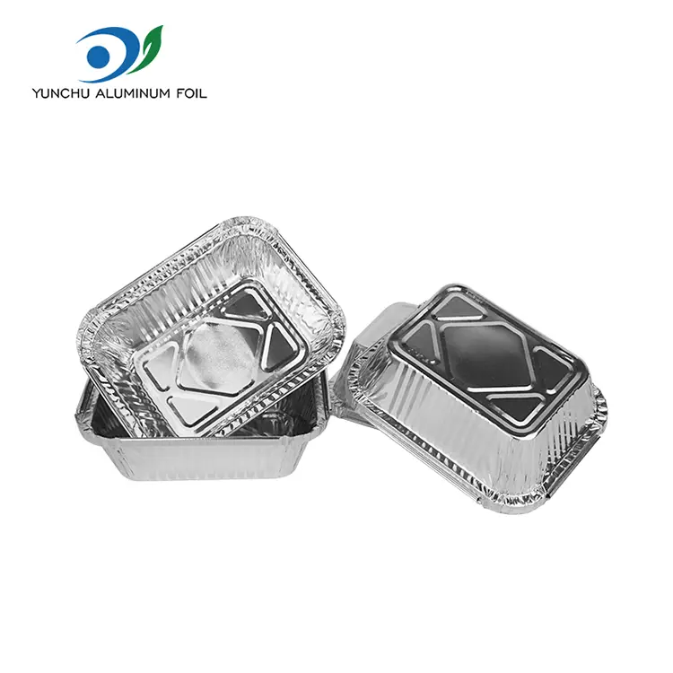 Ορθογώνια μπάρμπεκιου ασημένιου αλουμινίου αλουμινίου