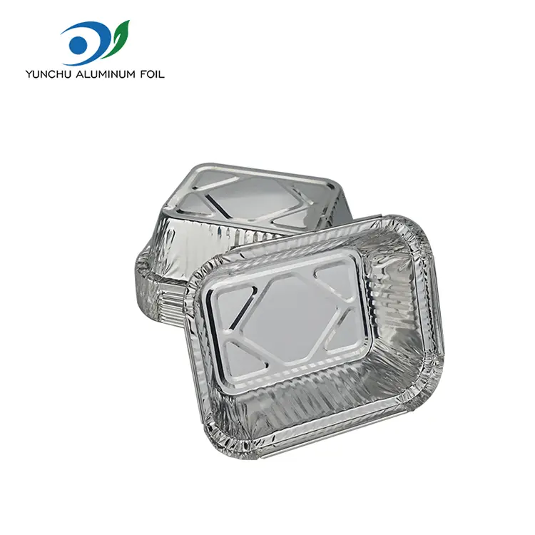 Ορθογώνια μπάρμπεκιου ασημένιου αλουμινίου αλουμινίου