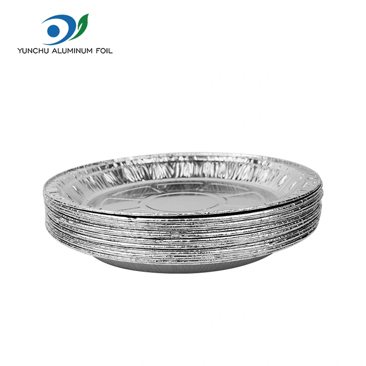 Στρογγυλή φριτέζα ασημένια δοχεία αλουμινίου αλουμινίου