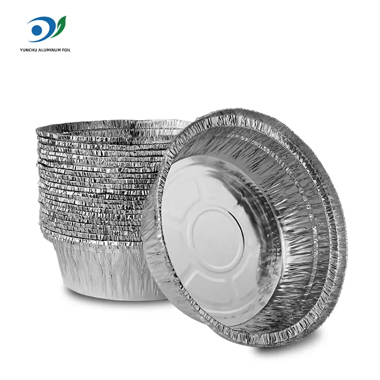 Στρογγυλή φριτέζικη φριτέζα ασημένια δοχεία αλουμινίου αλουμινίου