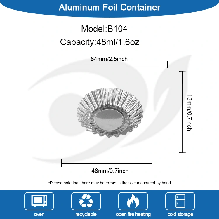 Αυγό τοστ ψήσιμο ασημί αλουμινίου αλουμινίου τροφίμων