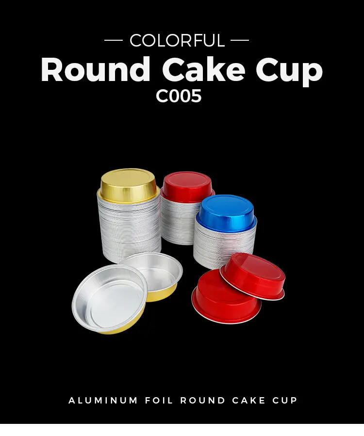 Round cake baking Smoothwall Aluminum Foil Containers