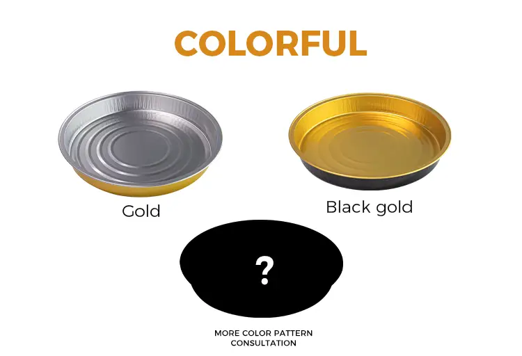 Disposable Tiered takeaways Round Aluminum Foil Containers