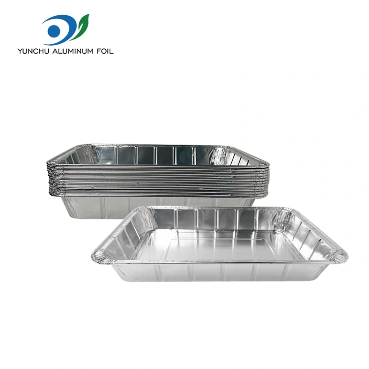 Μεγάλη ψάρια ψαριών ψαριών ασημένια δοχεία αλουμινίου αλουμινίου