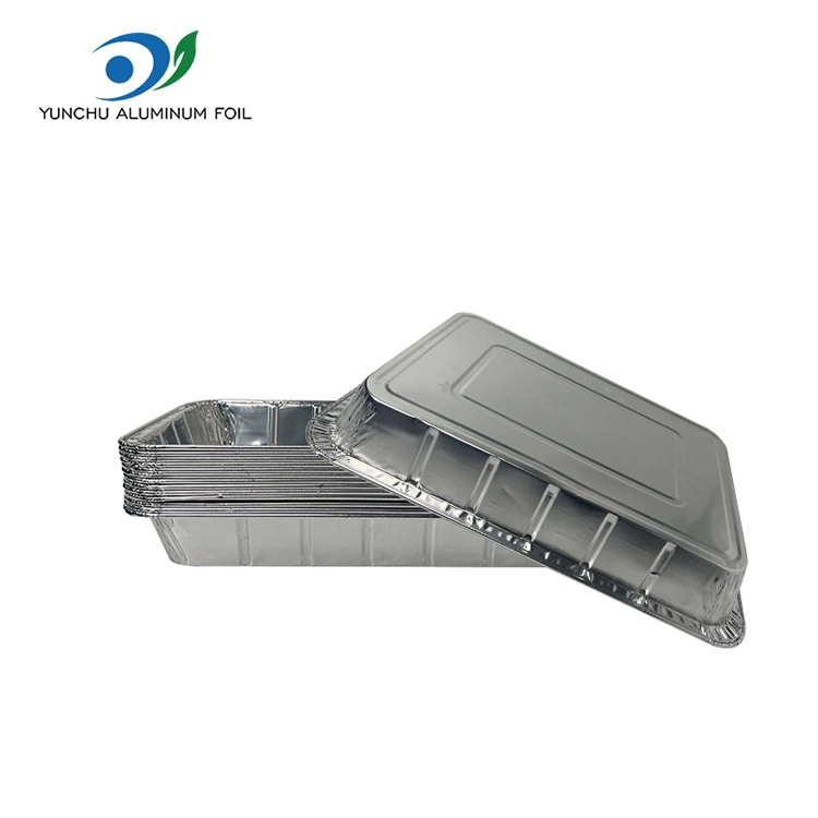 Μεγάλη ψάρια ψαριών ψαριών ασημένια δοχεία αλουμινίου αλουμινίου