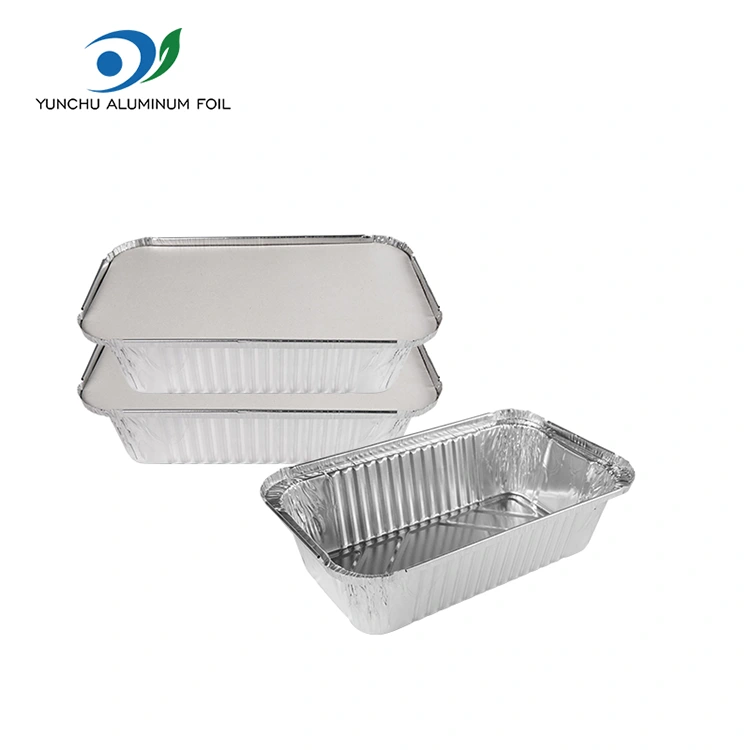 Ορθογώνια φριτέζα που συσκευάζει ασημένια δοχεία αλουμινίου αλουμινίου