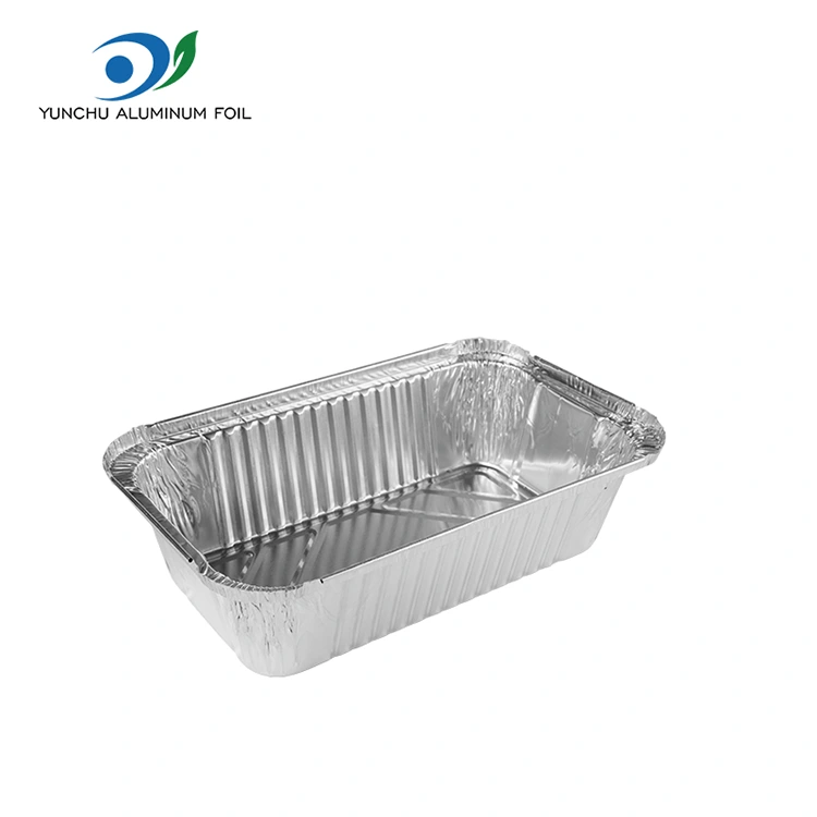 Ορθογώνια φριτέζα που συσκευάζει ασημένια δοχεία αλουμινίου αλουμινίου