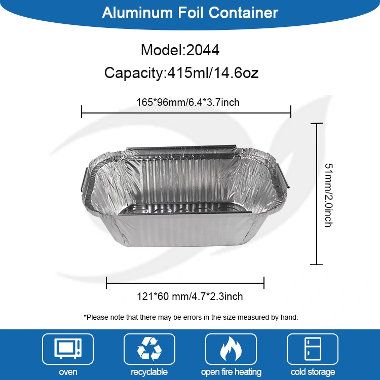 Ορθογώνιο ψημένο ρύζι ασημένιο αλουμινόχαρτο αλουμινίου