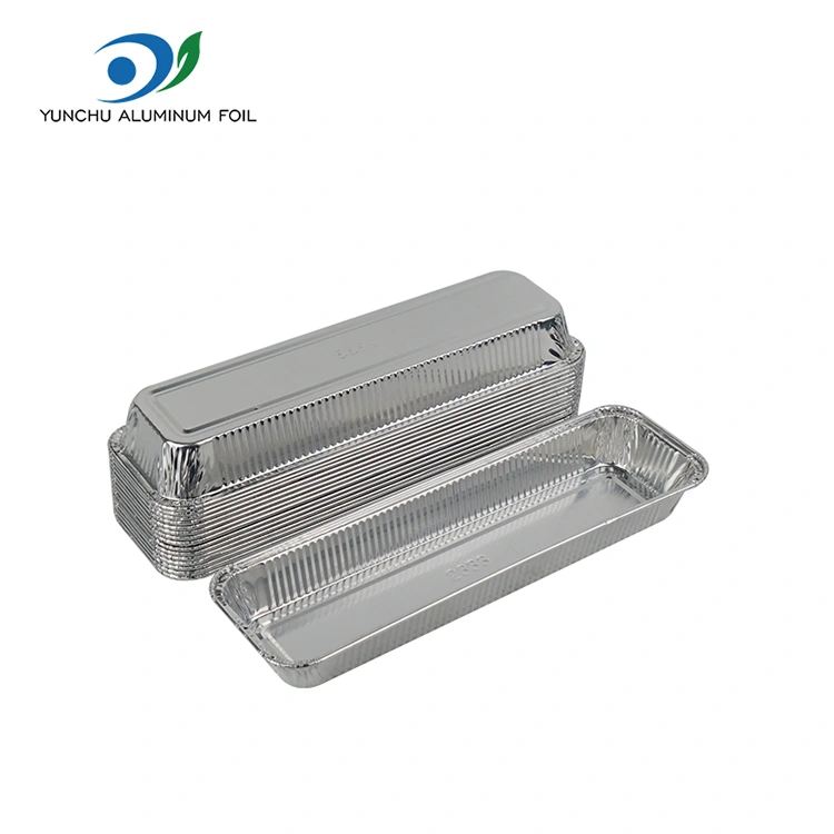 Ορθογώνιο ψωμί φριτέρ ασημένιο αλουμινόχαρτο αλουμινίου