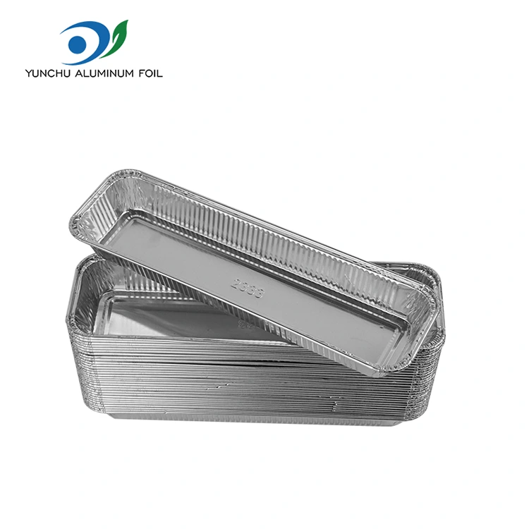 Ορθογώνιο ψωμί φριτέρ ασημένιο αλουμινόχαρτο αλουμινίου