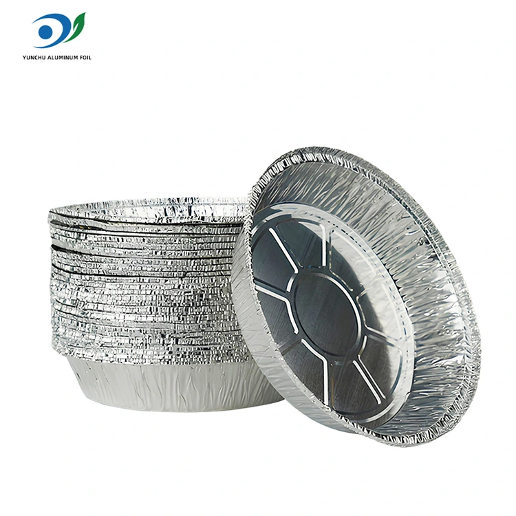 Στρογγυλή φριτέζα ζεστό δοχείο ασημένιο αλουμίνιο αλουμινίου δοχείο τροφίμων