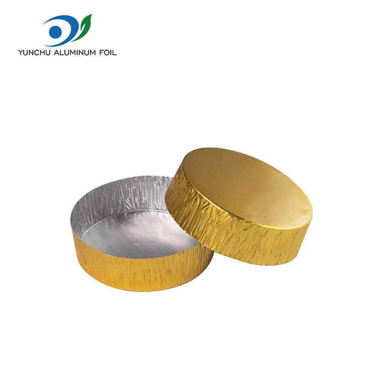 Στρογγυλό μικρό ψήσιμο ασημί αλουμινίου αλουμινίου δοχείο τροφίμων