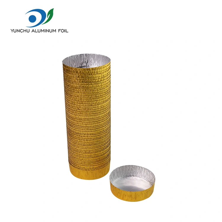 Στρογγυλό μικρό ψήσιμο ασημί αλουμινίου αλουμινίου δοχείο τροφίμων