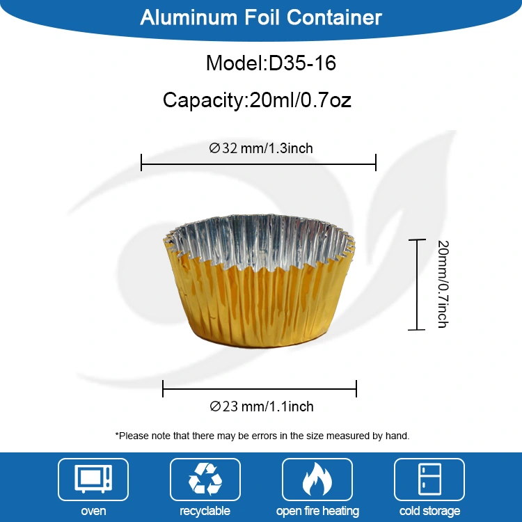 Στρογγυλό μικρό πακέτο ψησίματος ασημένιου αλουμινίου αλουμινίου δοχείο τροφίμων