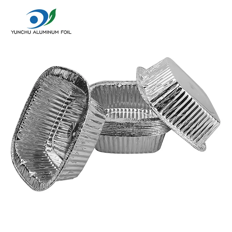 Square Silver Takeaway συσκευασία αλουμινίου αλουμινίου