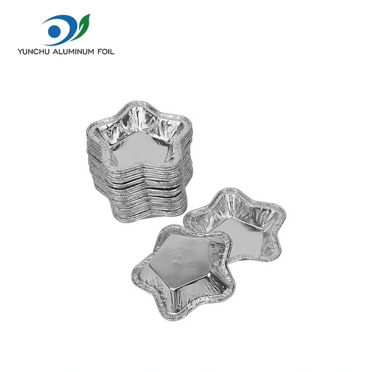 Ταρτάκια από αλουμινόχαρτο σε σχήμα αστεριού για ψήσιμο Δοχείο φαγητού με φύλλο αλουμινίου